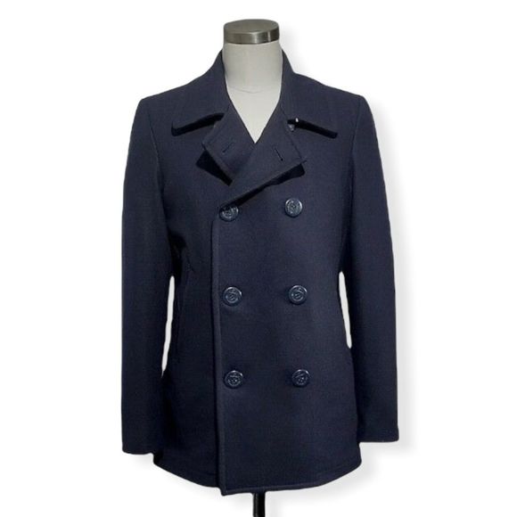J. Crew Other - J. Crew Authentic Dark Navy Men's Dock Pea Coat